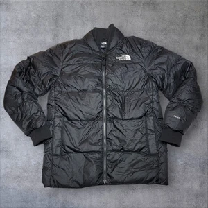 The North Face 700 schwarze gefütterte Gänsedaunenjacke mit durchgehendem Reißverschluss für Herren Größe Small - Bild 1 von 12