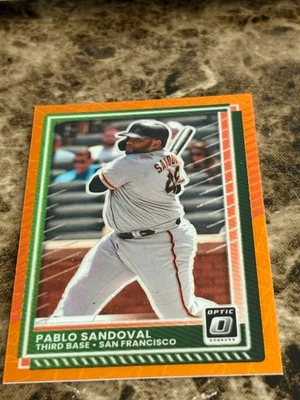 PABLO SANDOVAL 2025 Donruss Optic Orange Velocity #95 Giants Foto 1 de 2