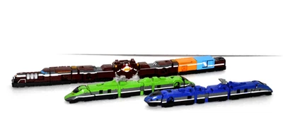 Tren Bandai ToQger Diesel Ressha, Azul Ressha, Verde Ressha de Japón Foto 1 de 4