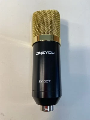 ZINGYOU ZY-007 Condenser Microphone Studio Recording Mic Black Gold Tested - Image 1 of 4