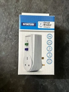 Plug In RCD UK 3 Pin 13A Power Breaker Safety Outlet Adaptor with Test & Reset - Picture 1 of 3