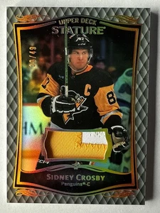 PARCHE Estatura SIDNEY CROSBY 2023-24 SP/49 Cubierta Superior #32/49 UD #13 ¡Pittsburgh! - Imagen 1 de 3