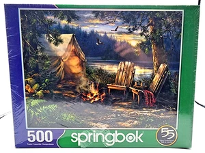 Neu versiegelt 500 Stück Springbock Puzzle Abend am See - Bild 1 von 6