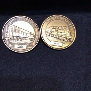 Modelleisenbahn Traum-Plan-Bau Eisenbahn Sammler Medaillon (2 Münzen Lot) #5 - Bild 1 von 4