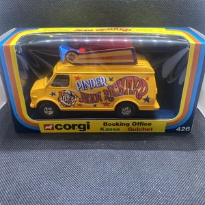 Corgi 426 Pinder Jean Richard Circus Booking Office Van Boxed Vintage Chevrolet - Picture 1 of 8