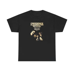 Creedence Clearwater Revival Unisex Heavy Cotton T-Shirt, Classic Music Fan Gift - Picture 1 of 9