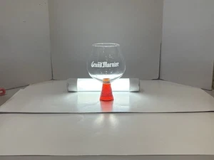 GRAND MARNIER ORANGE LIQUEUR GLASS 12 Ounce 6” Tall x 4” Round Vintage Brand New - Picture 1 of 15