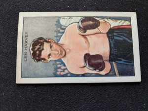 1935 Gallaher Champions Card # 6 Len Harvey - Boxing (EX) - Picture 1 of 3