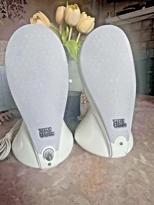 JBL Duet 2.0 Silver Multimedia Speakers System for PC Laptop Desktop Rich Sound - Image 1 of 4