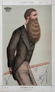 Vanity Fair Print. 'A Conservative Whip'. Lord Skelmersdale. July 15 1871 - Picture 1 of 1