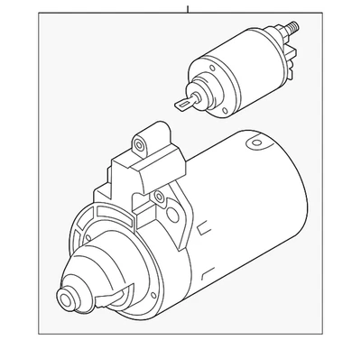 Genuine Audi Starter 02E-911-023-SX Foto 1 de 2