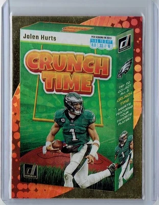 2023 Panini Donruss Jalen Hurts #CT-6 Crunch Time Insert SP Case Hit Eagles - Image 1 of 2