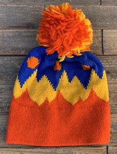 Vintage The Mountain Lid Handmade Aspen Colorado Ski Hat Beanie Pom Pom 70s 80s  - Picture 1 of 24