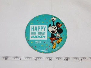 Walt Disney World Disneyland Happy Birthday Mickey 2017 pin parks Aqua - Picture 1 of 3