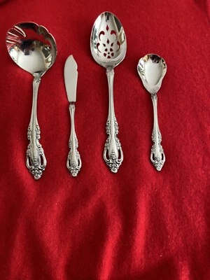 Oneida Community BRAHMS Stainless Glossy Silverware Serving Pieces Mint Unused - Image 1 of 4
