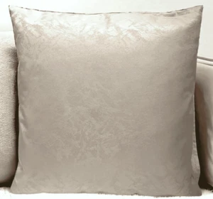 Caramel Cushion Covers Soft Peach Graffiti 18x18" Inch 45 x 45cm Plain Textured - Picture 1 of 9