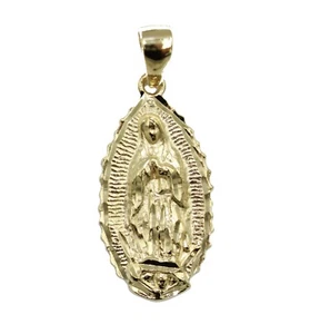 Virgen de Guadalupe 18k vergoldet Anhänger mit 22 Zoll Kette - Guadalupe - Bild 1 von 4