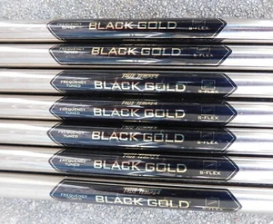 4-PW True Temper Tour Issue Black Gold Stiff Flex .355" Taper Tip Iron Shafts - Picture 1 of 2
