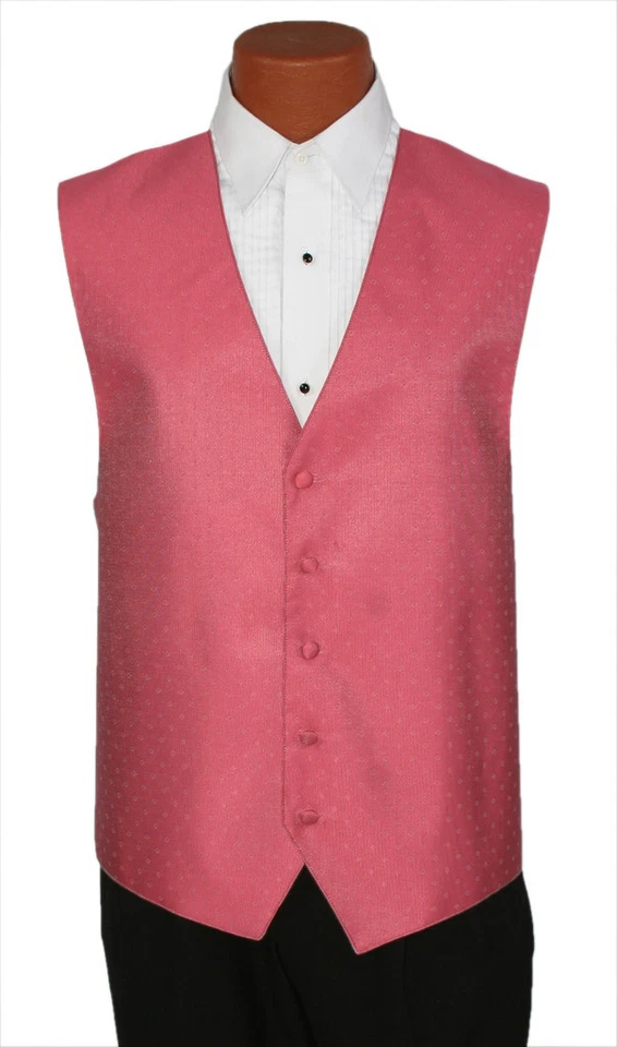 Fit All Mens Ralph Lauren Guava #70 Vineyard Wedding Prom Openback Tuxedo Vest - Image 1 of 1
