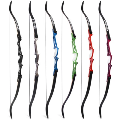 66" 68'' 70”Takedown Recurve Bow 12-40Ibs Aluminum Riser Archery Hunting Target - Image 1 of 4