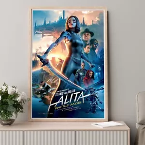Alita Battle Angel 2019 Movie Poster Wall Decor Art Print Canvas Poster - Picture 1 of 5