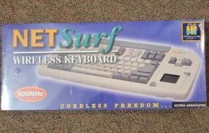Ultima Associates Net Surf Wireless Keyboard W/Touchpad VINTAGE New - Picture 1 of 6