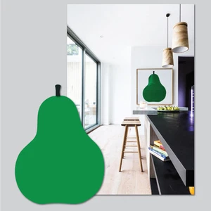 Dark Green Pear Print ANY SIZE, The Block, Print Poster or Canvas - Picture 1 of 2