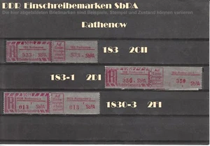 DDR R-Zettel SbPA Einschreibemarken Rathenow 1830 183 postfrisch ** LOT - Bild 1 von 1