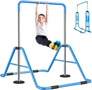NAIZEA Barra Ginnastica Pieghevole per Bambini Altezza Regolabile Junior Home Training Bar - Foto 1 di 37