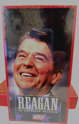 Vintage VHS Documentary Regan An American Crusade 1998 Release Factory Sealed - Image 1 of 3