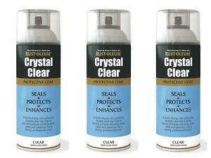 Multipurpose Crystal Clear Semi Gloss Protective Top Coat Spray Paint Rust-Oleum