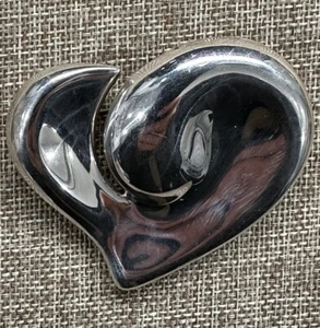 Broche Pin Corazón Elsa Peretti Vintage Tiffany & Co Damas Plata Esterlina .925 - Imagen 1 de 10