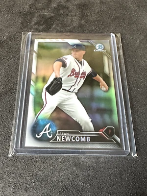 Sean Newcomb 2016 Bowman Chrome Refractor 431/499 - Image 1 of 2