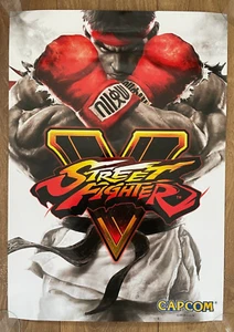 Official Street Fighter V 5 Promo Promotional Poster A2 Store Display - Picture 1 of 3