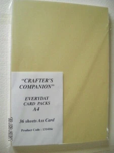 Crafter's Companion A4 Everyday Card Pack. 36 Sheets, 4 Each of 9 Colours (M48) - Picture 1 of 3