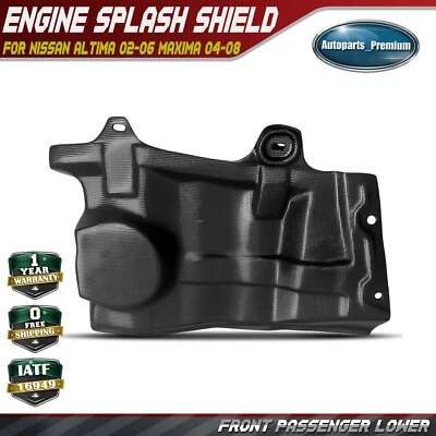 Protector contra salpicaduras de motor inferior delantero derecho para Nissan Altima 2002-2006 Máxima 2004-2008 Foto 1 de 4