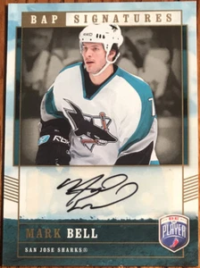 2006-07 Be A Player Signatures Mark Bell MB San Jose Sharks - Picture 1 of 2