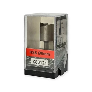 Piranha X80121 6 mm HSS gerade Doppelnutfräser Fräser D: 20 mm x L: 20 mm - Bild 1 von 5