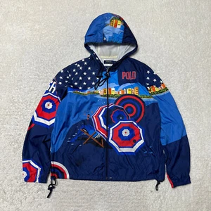 Chaqueta cortavientos Polo Ralph Lauren para hombre grande azul Río 2016 equipo olímpico EE. UU. - Imagen 1 de 16
