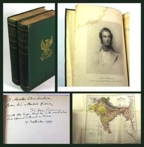 William Lee Warner / The Life of the Marquis of Dalhousie K.C.S.I Signed 1st ed - Imagen 1 de 8