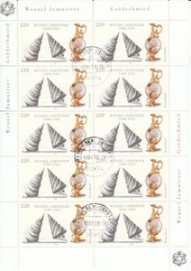 Bundle of Ten Sheets 2639 Wenzel Jamnitzer Day Stamp Wennigsen Deister OO - Picture 1 of 1