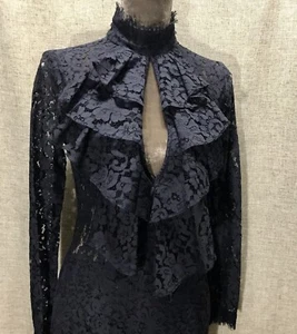 Sexy Vestido de Oficina de Encaje Mujer D’Armes Talla 1 Victoriano Vancoso Volantes Gótico Capricho - Imagen 1 de 11