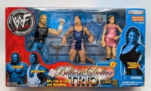 2002 WWF Jakks Billion Dollar Trio Triple H Kurt Angle Stephanie McMahon 001 - Picture 1 of 8