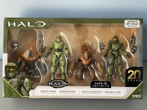 HALO 4" World of Halo 20th Anniversary Action Figure Multipack Factory Sealed