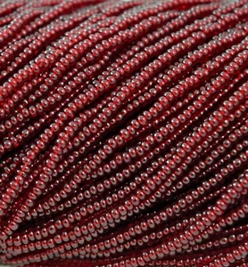 Tschechische kleine Glasperlen Größe 10/0 "Granat" 1 Hank - Bild 1 von 6