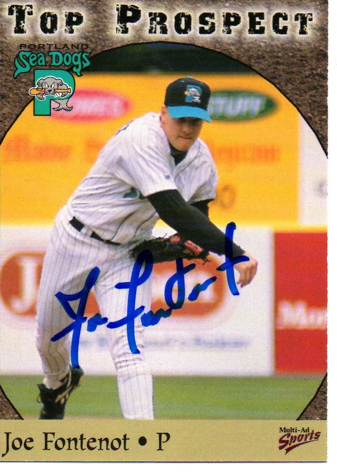 Joe Fontenot 1998 Portland Sea Dogs Top Prospect Signed Card - Image 1 of 1