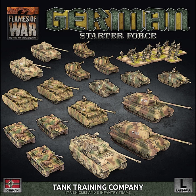 Flames of War - German Tank Training Company Starter Army - WWII Miniatures Game - Image 1 of 1