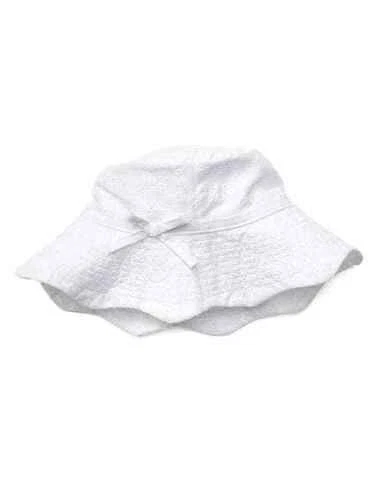 Sombrero para el sol Baby Gap blanco con ojales festoneados XS/S S/M M/L $20 NUEVO CON ETIQUETAS Foto 1 de 1