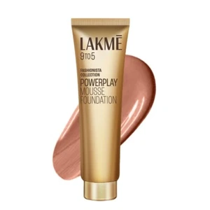 Lakme 9 To 5 Weightless Mousse Foundation, Rose Honey (25g) - Picture 1 of 7