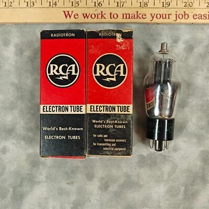 Konvolut 3 getestete Vintage RCA Radiotron 6F8G Röhren, OVP - seltener Fund - Bild 1 von 6